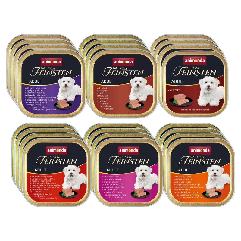 Animonda Vom Feinsten Adult mokra karma dla psa bezzbożowa 24x150 g – mix smaków