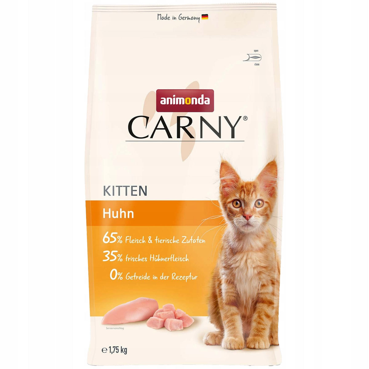 Animonda Carny Kitten sucha karma dla kociąt 1,75 kg bezzbożowa, z tauryną – kurczak