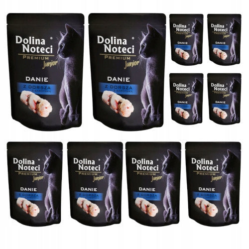 Dolina Noteci Premium mokra karma dla kociąt z dorszem – bezzbożowa, 10 x 85 g