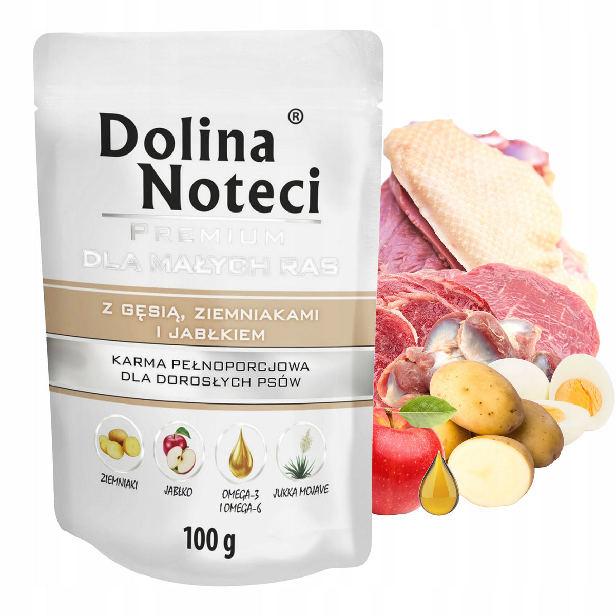 Dolina Noteci Premium karma mokra dla psa małych ras 10 x 100 g – bezzbożowa, mix smaków