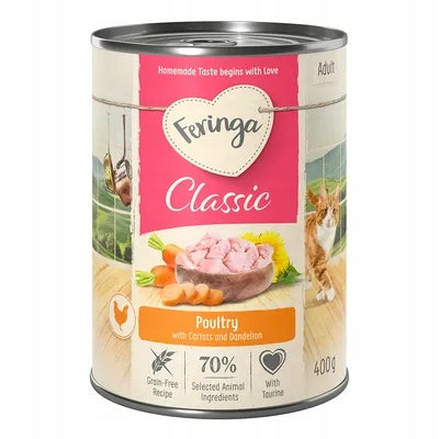 Feringa mokra karma dla kota Classic Meat Menu 12 x 400 g bezzbożowa – mix smaków