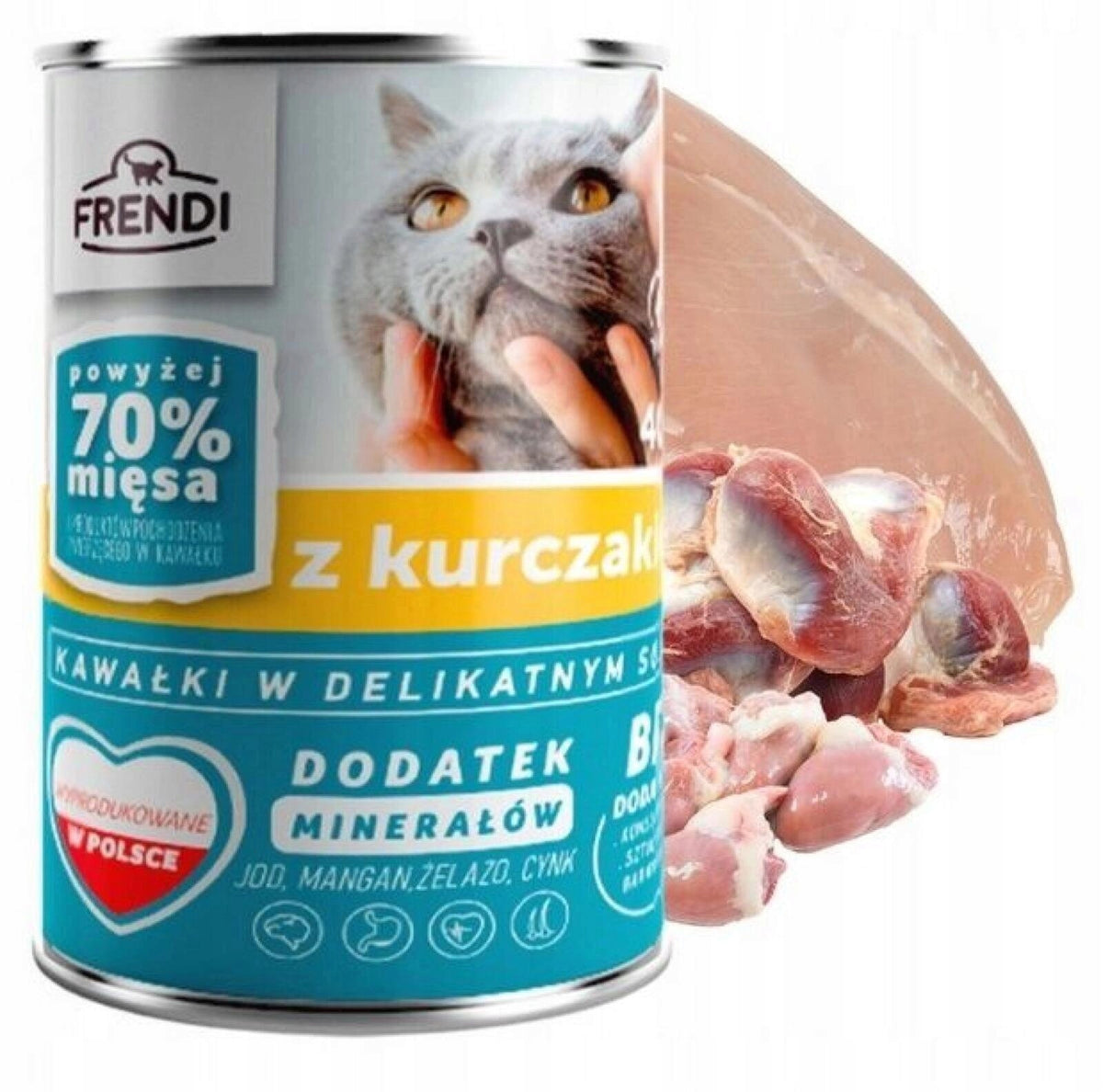 Frendi mokra karma dla kota w puszce 24 x 400 g dla dorosłych kotów – mix smaków