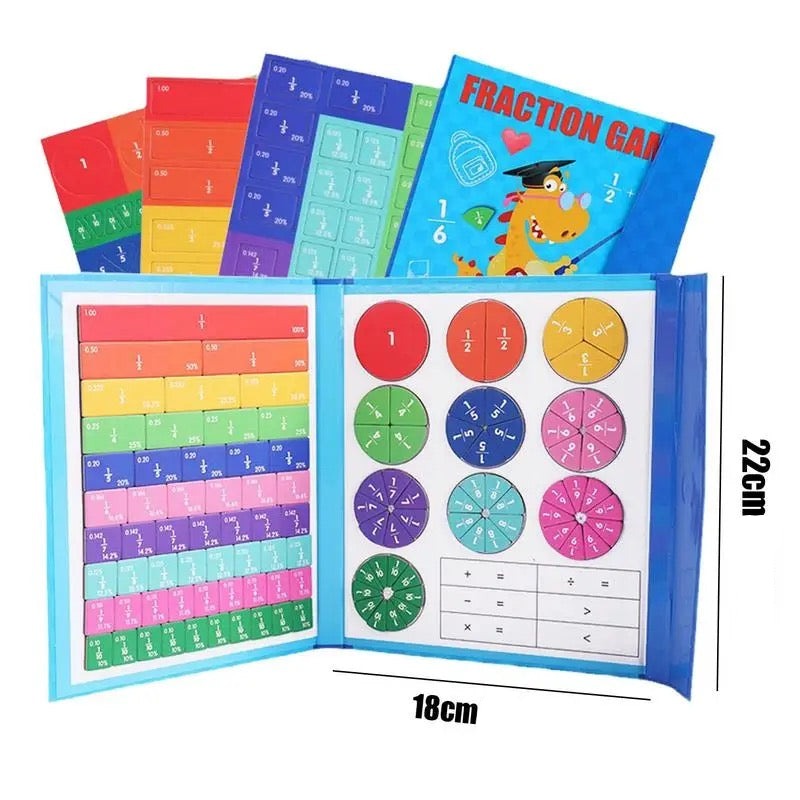 Magnetyczne puzzle ułamkowe Montessori