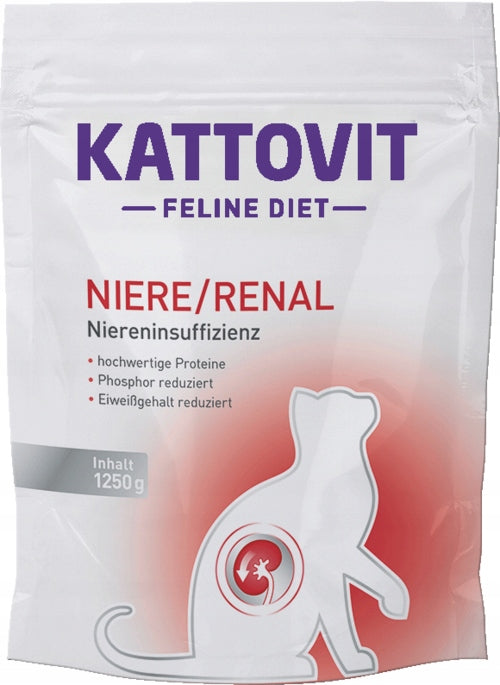 Kattovit Renal sucha karma dla kota na nerki 1250 g – dla dorosłych kotów, mix smaków