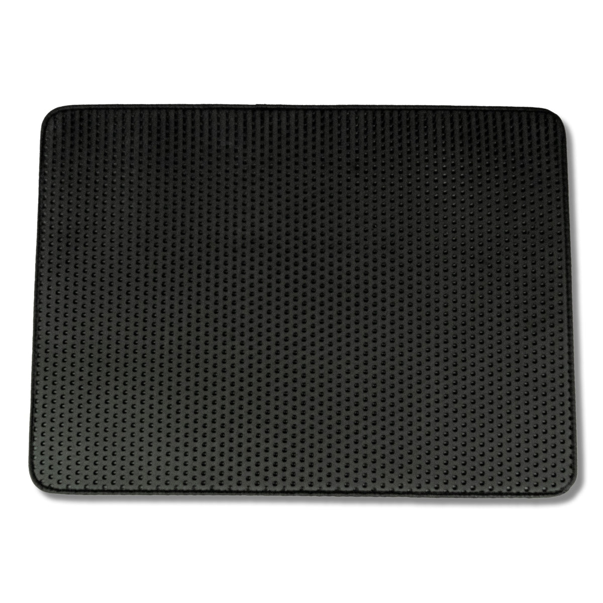 Mata pod kuwetę dla kota 75 x 55 cm dwuwarstwowa z sitem na żwirek, wodoodporna – czarna