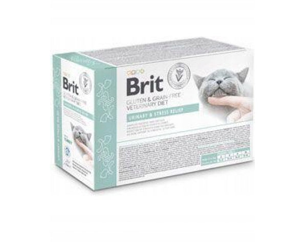 Brit Veterinary Diets Urinary & Stress Relief mokra karma dla kota 12 x 85 g – dieta