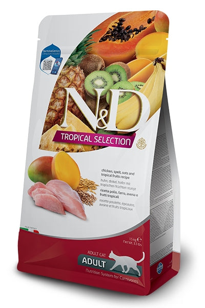 Farmina N&D Tropical Selection karma sucha dla kota z kurczakiem i probiotykiem – 5 kg