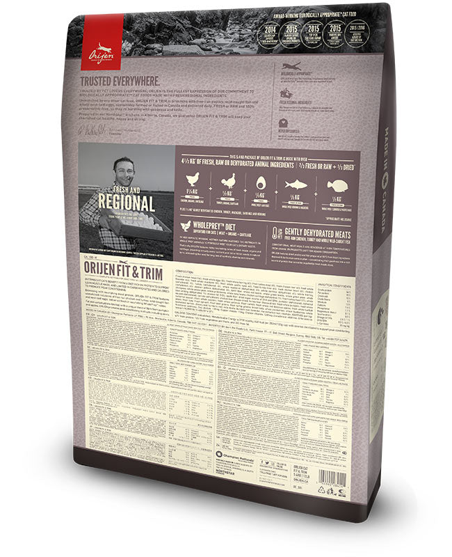 Orijen Fit & Trim sucha karma dla kota 1,8 kg – bezzbożowa, dla kotów z nadwagą