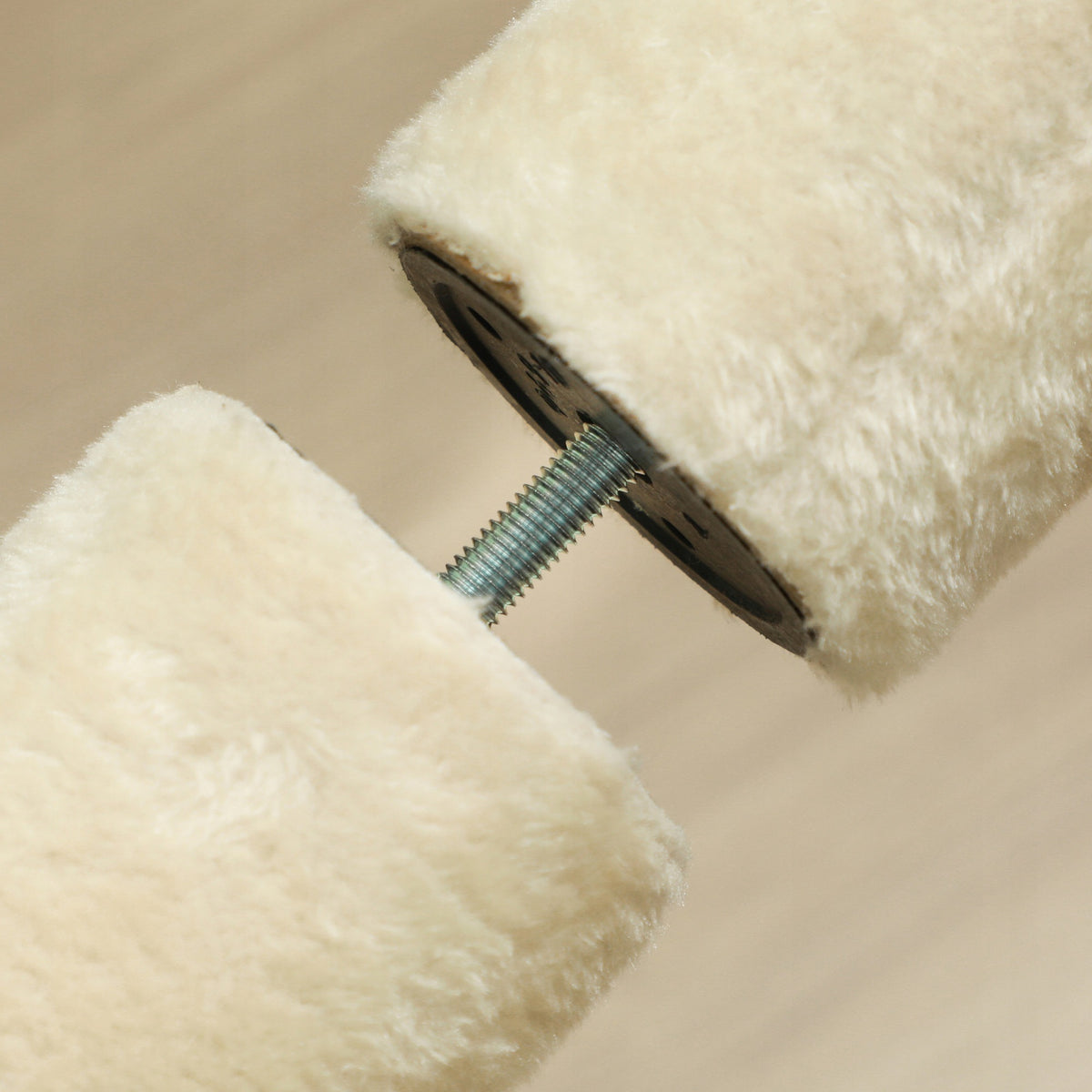 PawHut Drapak sufitowy dla kota 225-275 cm, 5 poziomów, sizal, regulowany – beżowy