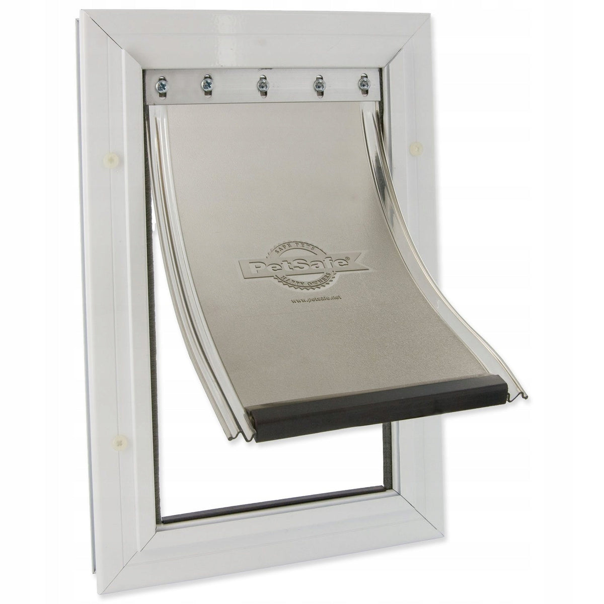 PetSafe Staywell 640 drzwiczki dla psa do 45 kg, aluminiowe, duże, z magnesem – bezbarwne