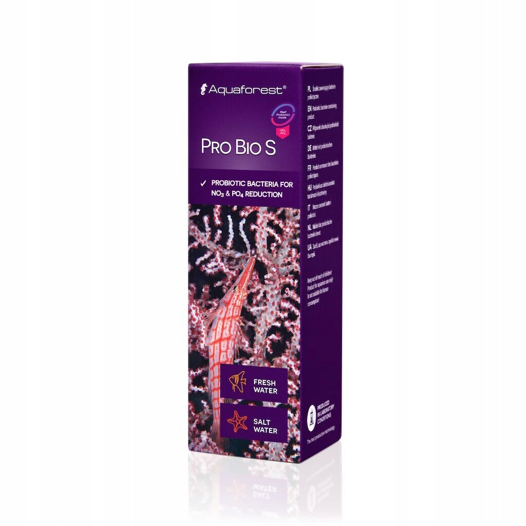 Aquaforest Pro Bio S bakterie probiotyczne do akwarium morskiego 50 ml – uzdatniacz wody