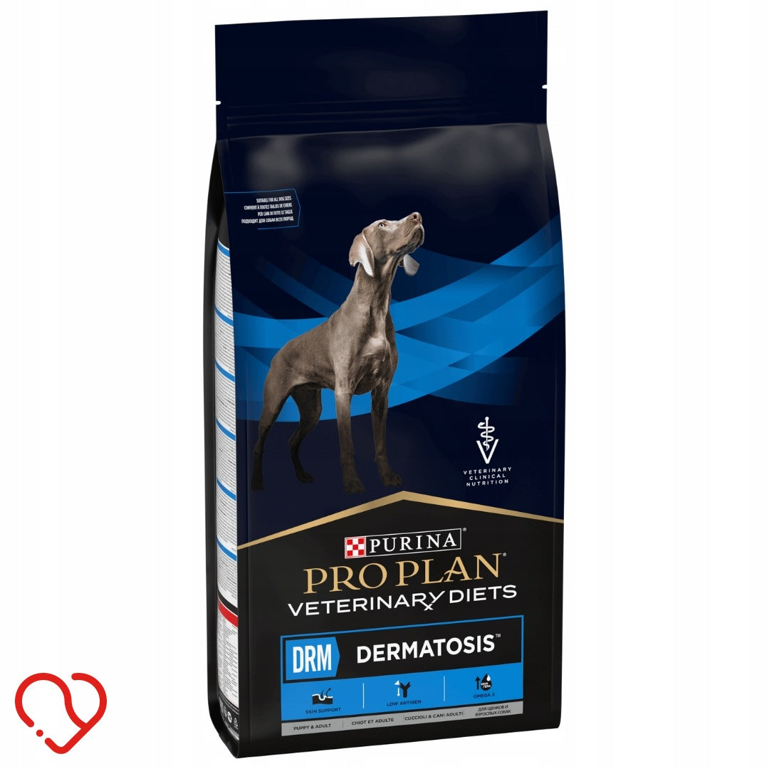 Purina Pro Plan Veterinary Diets DRM Dermatosis karma sucha dla psa 12 kg – łosoś