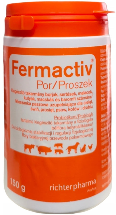 Fermactiv probiotyk dla psów i kotów w proszku 150 g – z Enterococcus faecium