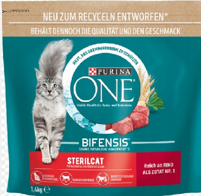 Purina ONE Sterilcat Bifensis sucha karma dla kotów sterylizowanych 750 g – wołowina
