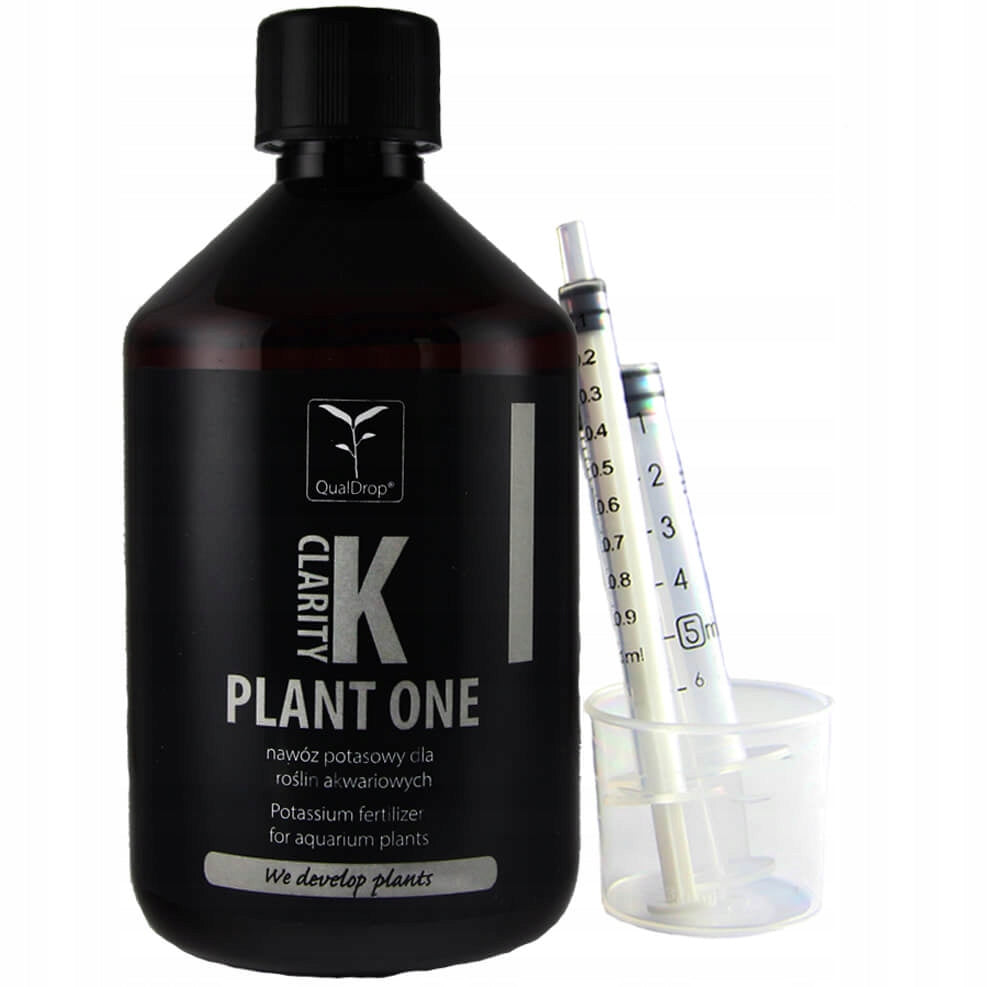 Qualdrop K Clarity nawóz potasowy dla roślin akwariowych w płynie 500 ml – słodkowodne