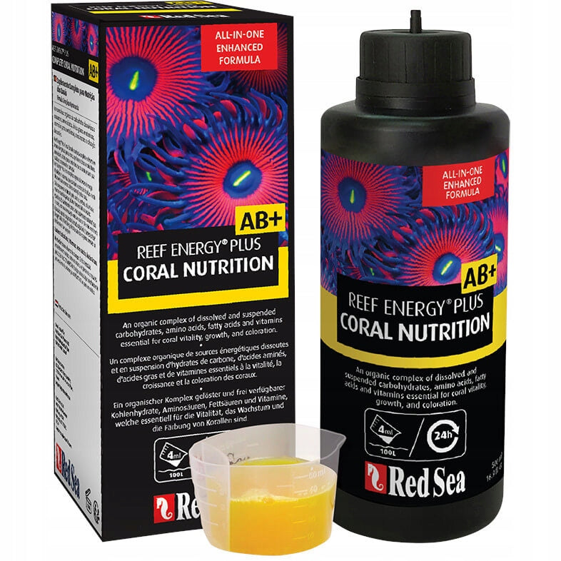 Red Sea Reef Energy Plus AB+ pokarm dla koralowców 250 ml – do dozownika, SPS, LPS