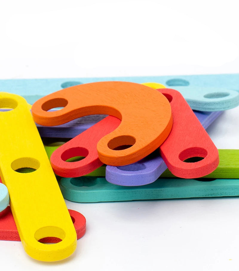 Plansza Kreatywna: Drewniane Puzzle Montessori