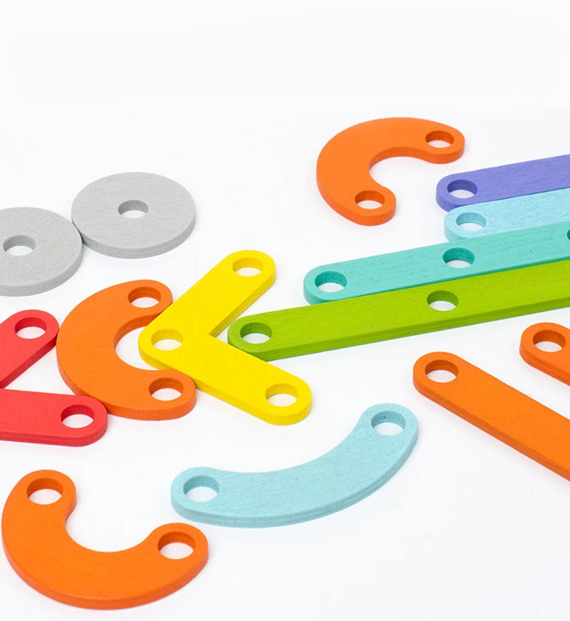 Plansza Kreatywna: Drewniane Puzzle Montessori