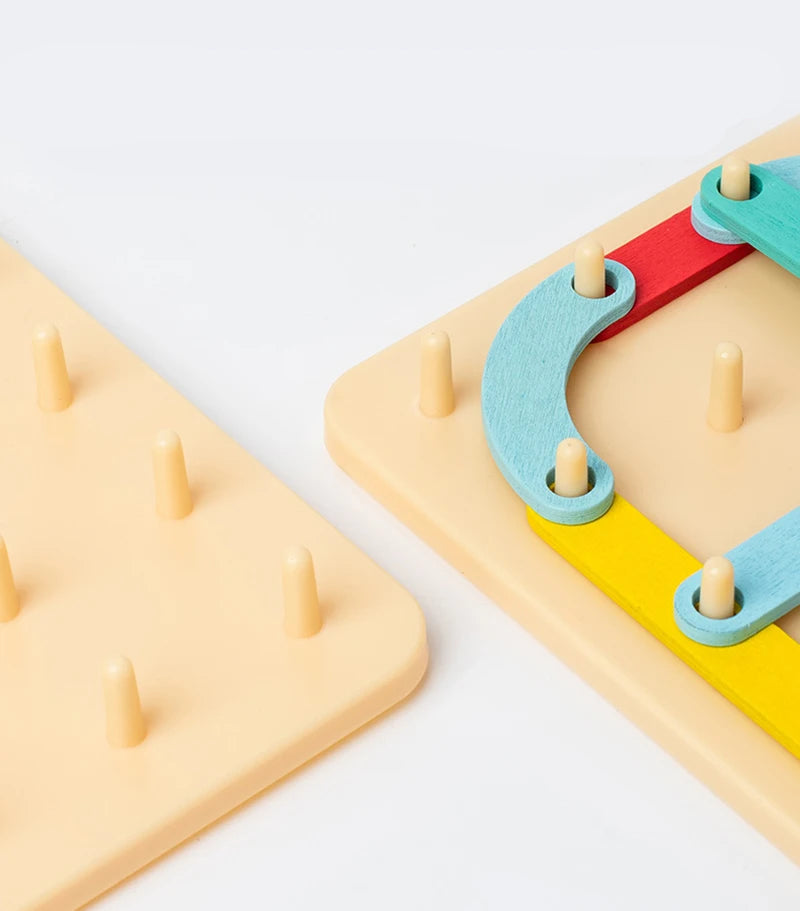 Plansza Kreatywna: Drewniane Puzzle Montessori