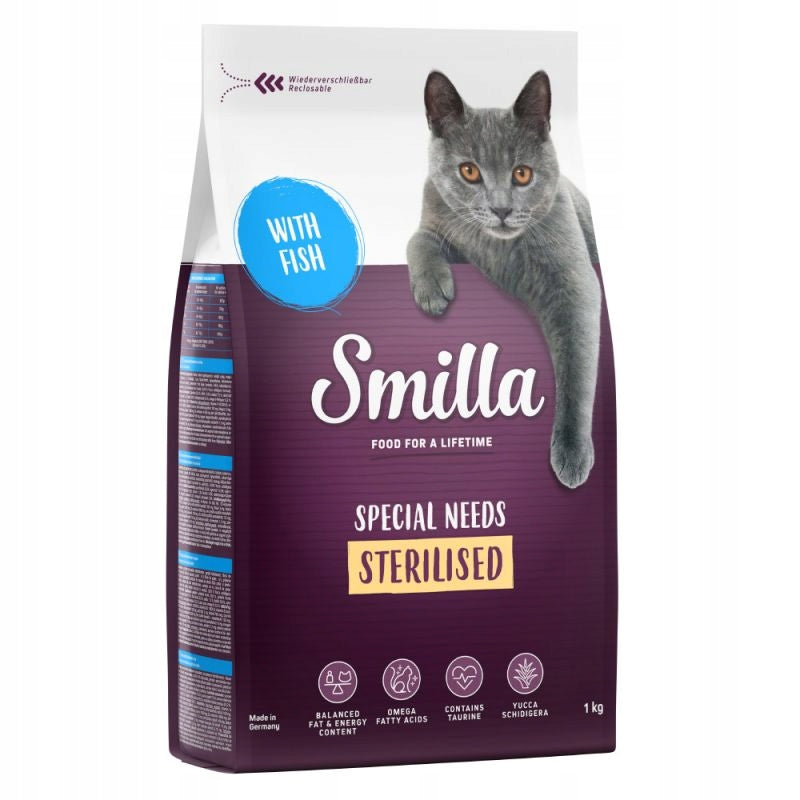 Smilla Sterilised sucha karma dla kota sterylizowanego 4 kg – bez cukru, z rybą