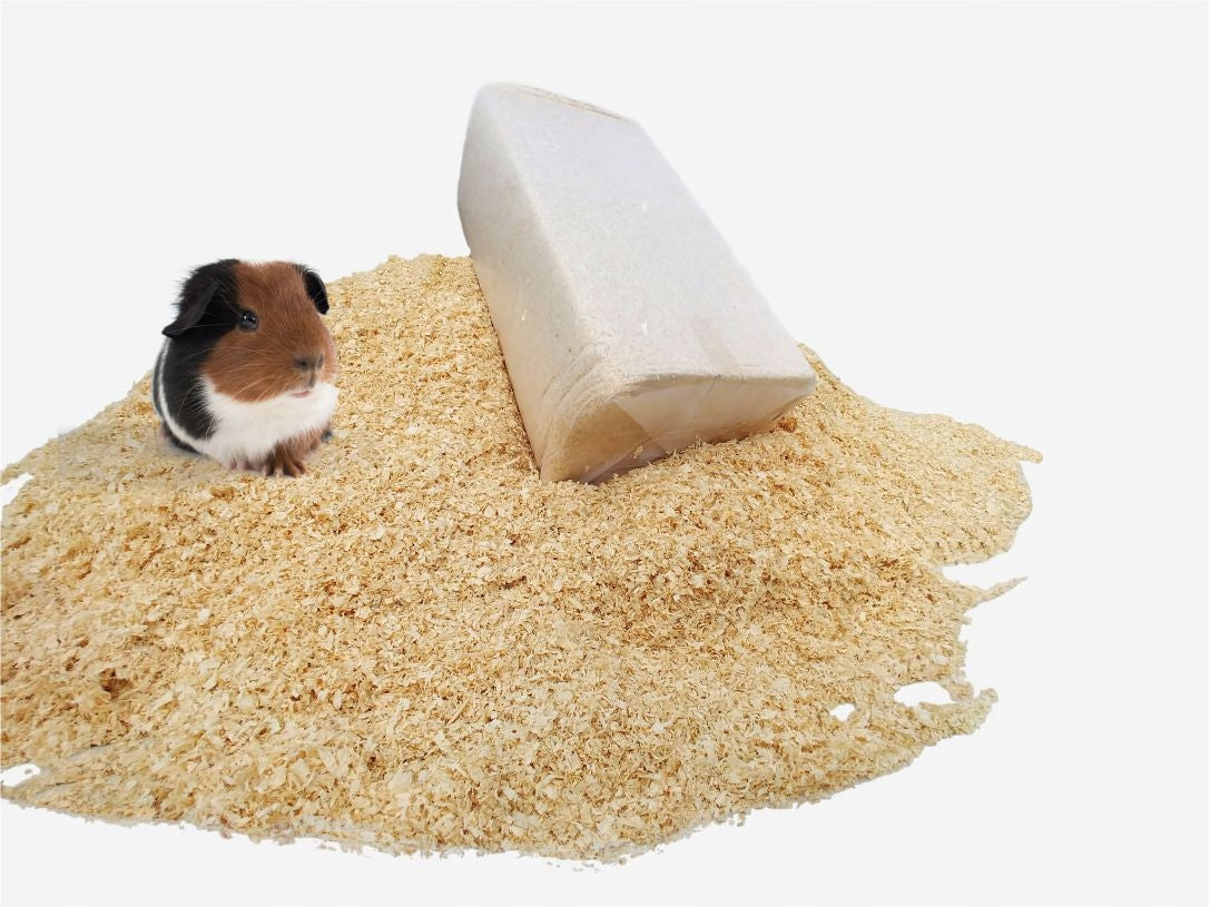 Trociny dla gryzoni bezpyłowe 20 kg – ściółka z drewna sosnowo-świerkowego, ekologiczna