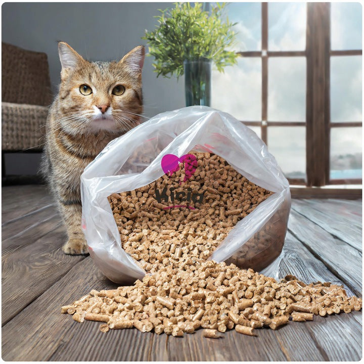 KICIA Żwirek drewniany sosnowy 25 l – pellet 6 mm dla kota, królika i gryzoni