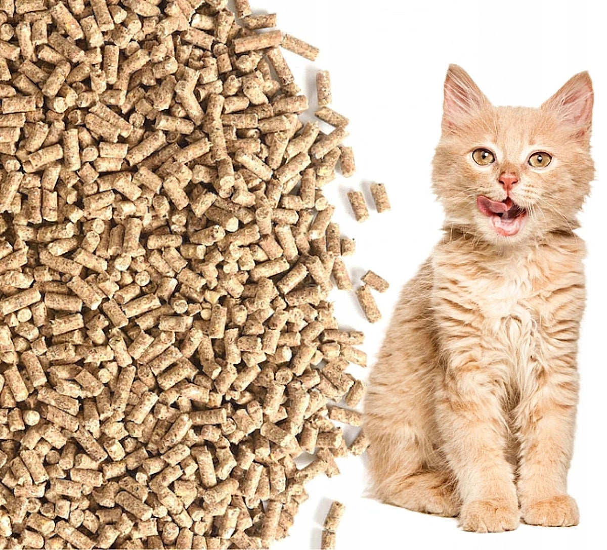 Żwirek drewniany pellet 15 kg dla kota, gryzoni i królika – niezbrylający, sosnowy