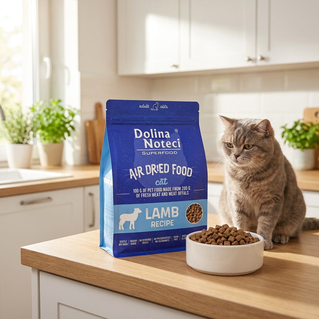Dolina Noteci Superfood sucha karma dla kota 1 kg z jagnięciną, bezzbożowa – dorosłe