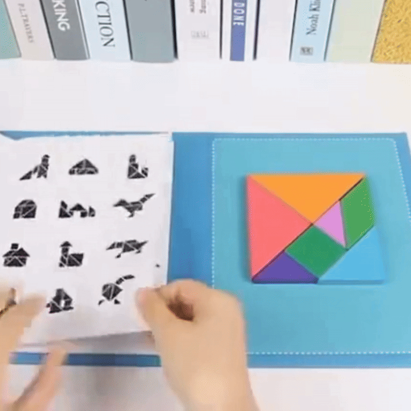 Montessori Magnet Puzzle Book: Książeczka Magnesów i Wzorów