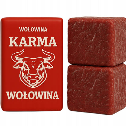 Mrożone mięso wołowe z kością dla psa BARF 10 kg (40 x 250 g) – bezzbożowe