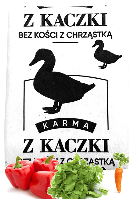Little Paws mrożone mięso dla psa z kaczki bez kości 10 kg – BARF, 40 x 250 g