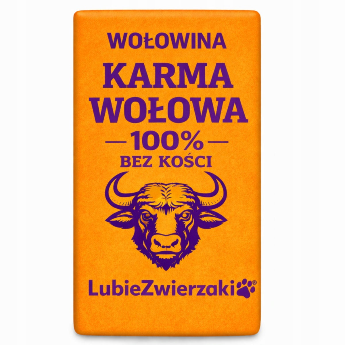 Mrożone mięso wołowe dla psa BARF 10 kg – kostki bez kości, karma bezzbożowa