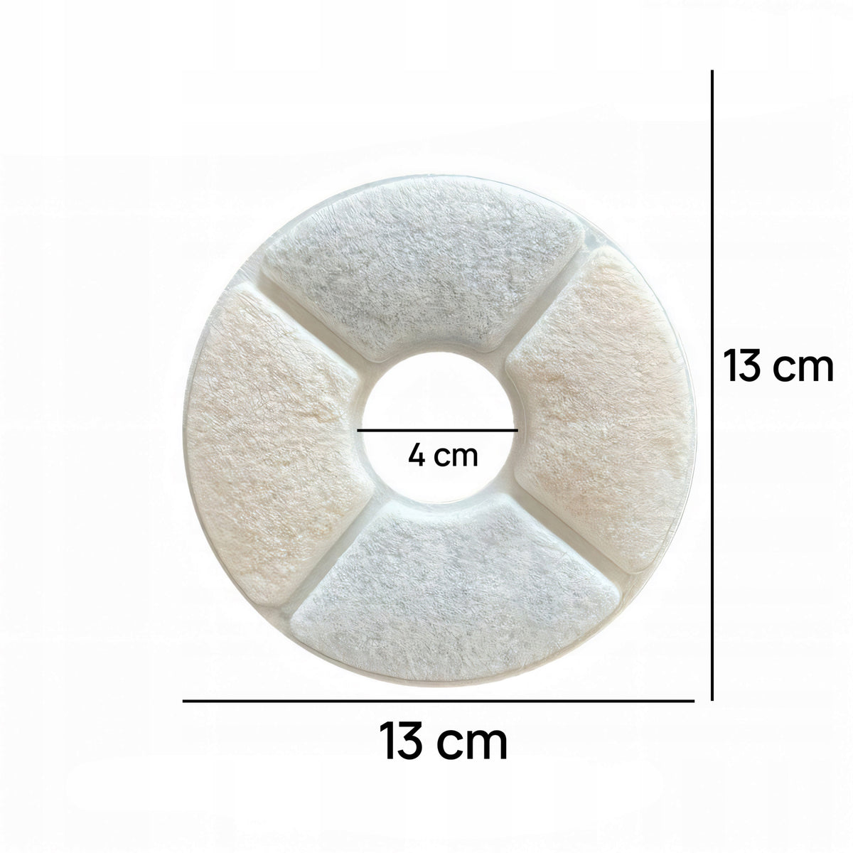 RETOO Filtr węglowy do fontanny dla kota i psa 10 szt. – 3-warstwowy, 13 x 13 cm, biały