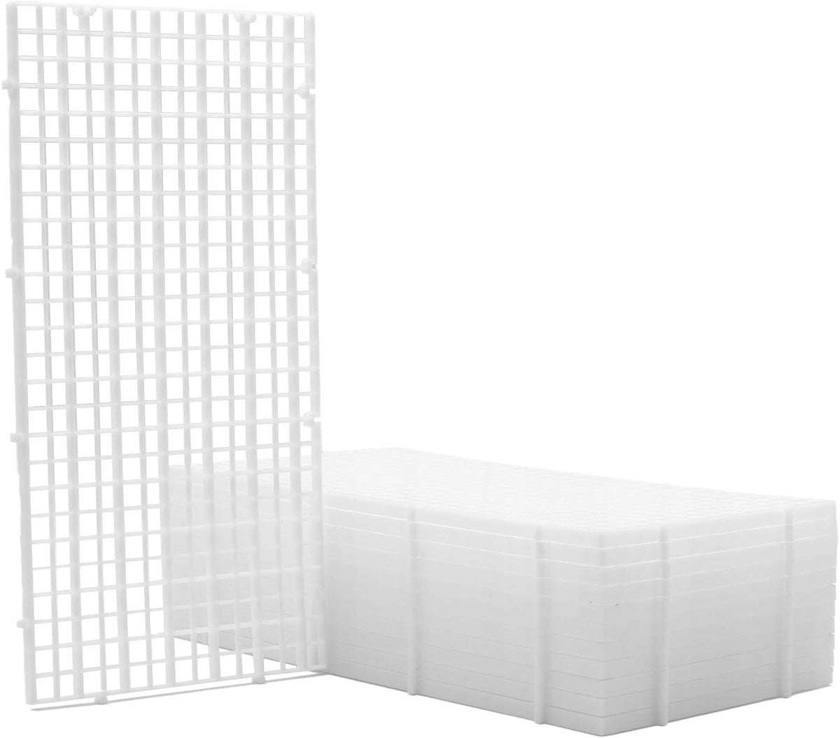 Przegroda do akwarium 30 x 15 cm, zestaw 10 kratek do oddzielania ryb – biała
