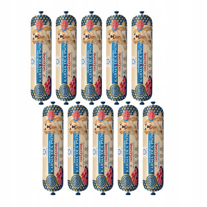 Apollo Mokra karma dla psa w batonie 10 x 1 kg – 100% mięsa, bez zbóż, cielęcina
