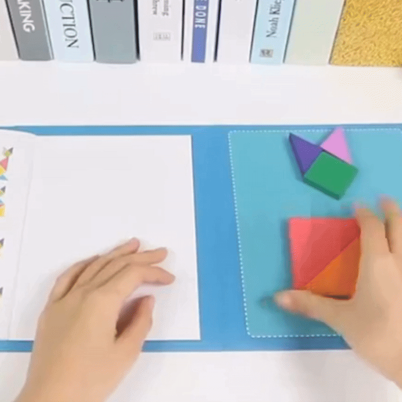 Montessori Magnet Puzzle Book: Książeczka Magnesów i Wzorów