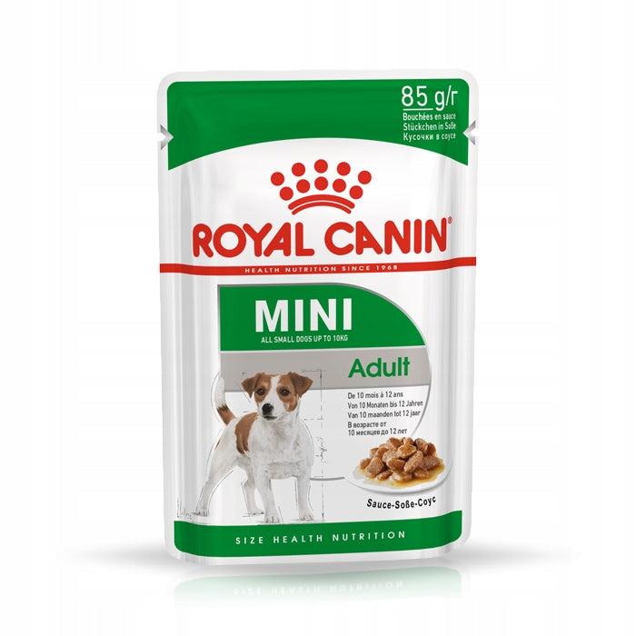 Royal Canin Mini Adult karma mokra dla psa małych ras w sosie 85 g – saszetka