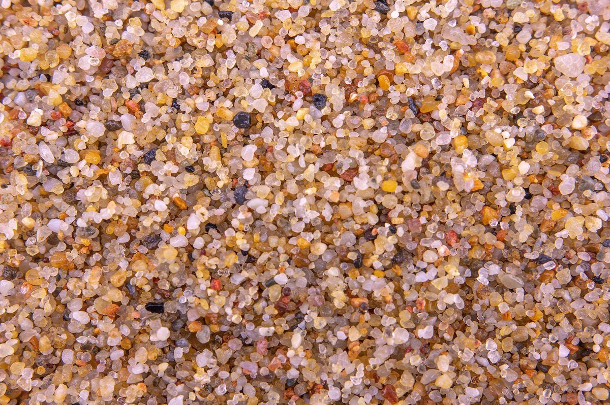 TD Stones Żwirek do akwarium kwarcowy 16 kg, frakcja 1-2 mm, naturalny – żółty bursztynowy