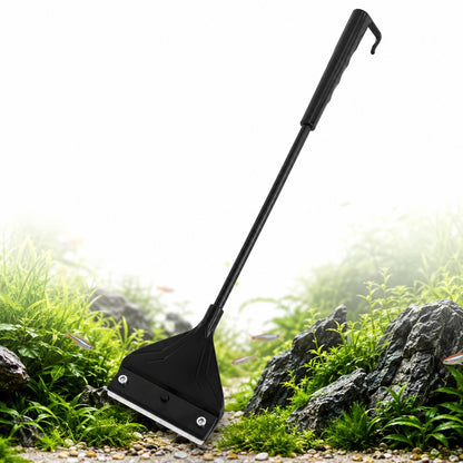 TD Stones Skrobak do akwarium 40 cm ze stali nierdzewnej z 10 wymiennymi ostrzami