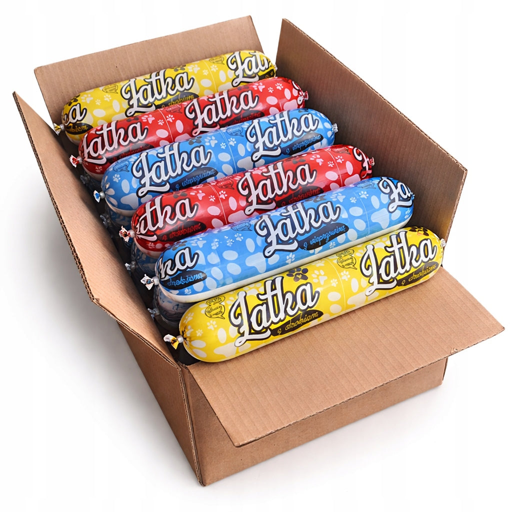 Karma mokra dla psa w batonach 19 x 1 kg – 90% mięsa, bez konserwantów, mix smaków