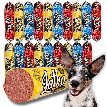 Karma mokra dla psa w batonach 19 x 1 kg – 90% mięsa, bez konserwantów, mix smaków