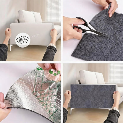 MEMFLOW Mata do drapania dla kota samoprzylepna 100×40 cm, 2 szt. – jasny szary