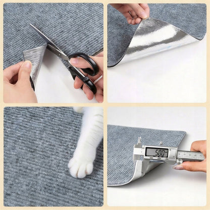 MEMFLOW Mata do drapania dla kota samoprzylepna 100×40 cm, 2 szt. – jasny szary