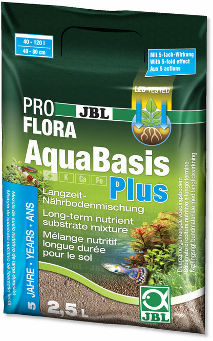 JBL AquaBasis Plus podłoże nawozowe do akwarium 2,5 l – frakcja 1-2 mm, do 120 l