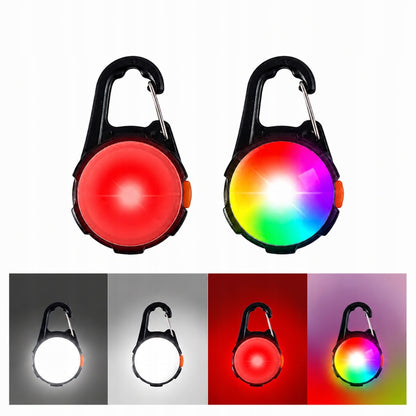 Lampka LED dla psa na obrożę i szelki 2 szt. – ładowana USB-C, wodoodporna IP68, biała