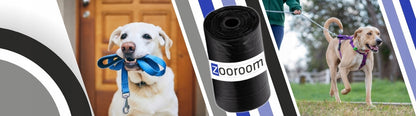 Zooroom Woreczki na psie odchody 600 szt. – 40 rolek, mocne i nieprzepuszczalne, czarne