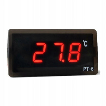 Ringder PT-6 termometr cyfrowy do akwarium z sondą 2 m, wyświetlacz LED 12V – czerwony