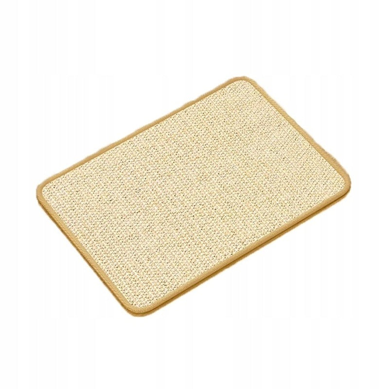 Mata do drapania dla kota z sizalu 60 x 30 cm – płaski drapak antypoślizgowy, beżowa