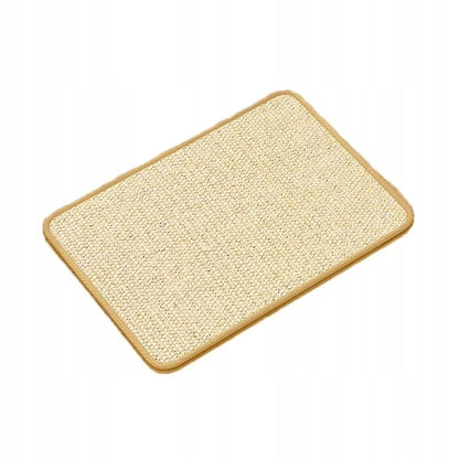 Mata do drapania dla kota z sizalu 60 x 30 cm – płaski drapak antypoślizgowy, beżowa