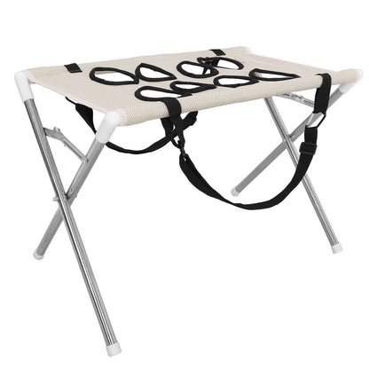 Hamak do pielęgnacji psa ze składanym stojakiem ze stali nierdzewnej 60 x 40 cm – khaki